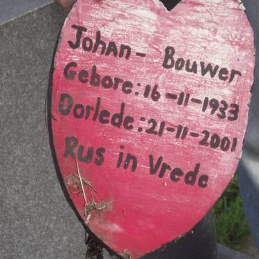 BOUWER Johan 1933-2001