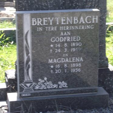 BREYTENBACH Godfried 1890-1969 &amp; Magdalena 1898-1956