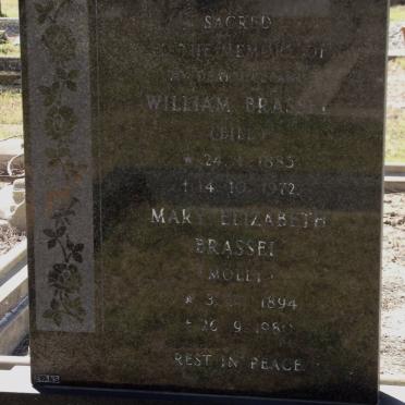BRASSEL William 1885-1972 &amp; Mary Elizabeth 1894-1980