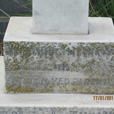 BRINK Percy H. -1968 &amp; Noeleen 1914-2000 :: THOMPSON Harold -1959 &amp; Christina M. RING -1960