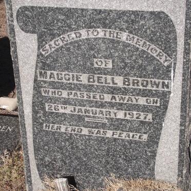 BROWN Maggie Bell -1927