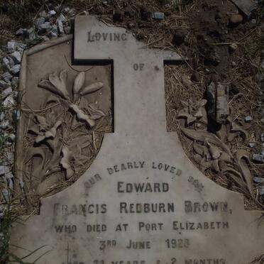 BROWN Edward Francis Redburn -1928