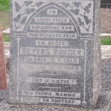 BURGER Beyers 1925-1945