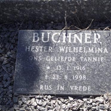 BUCHNER Hester Wilhelmina 1916-1998