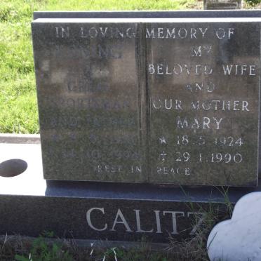 CALITZ Mary 1924-1990 &amp; Koning 1912-1994