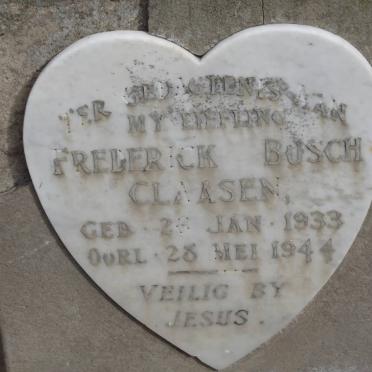 CLAASEN Frederick Bosch 1933-1944