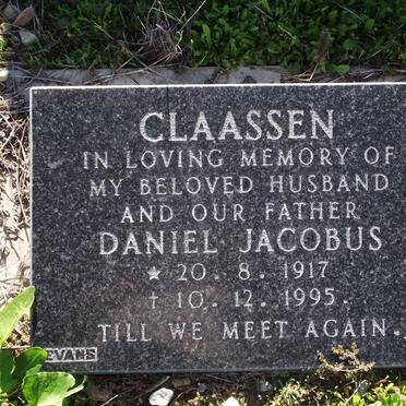 CLAASSEN Daniel Jacobus 1917-1995