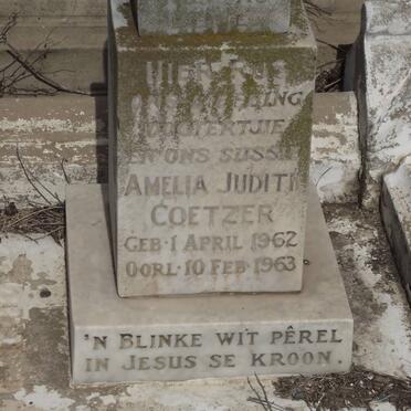 COETZER Amelia Judith 1962-1963