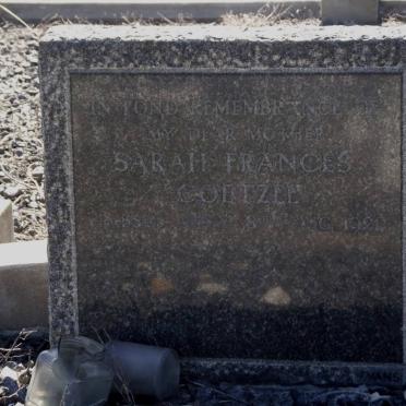 COETZEE Sarah Frances -1921