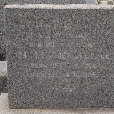 COETZEE M.M.I. 1898-1965