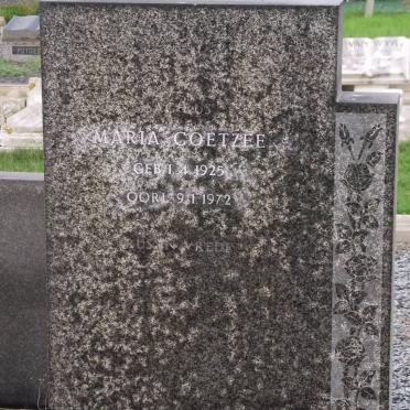 COETZEE Maria 1925-1972