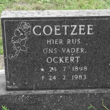 COETZEE Ockert 1898-1983