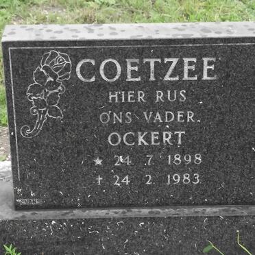 COETZEE Ockert 1898-1983