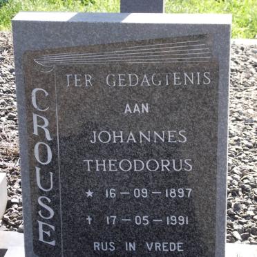 CROUSE Johannes Theodorus 1897-1991