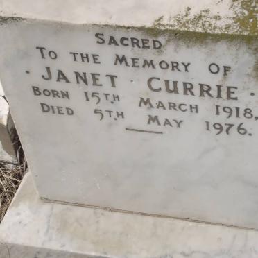 CURRIE Janet 1918-1976