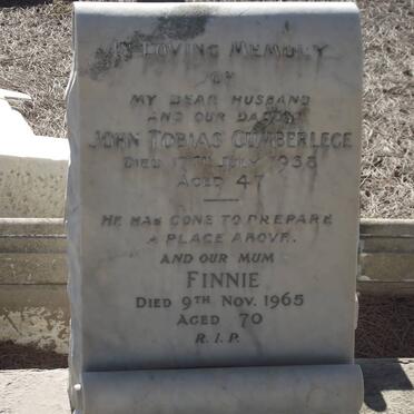 CUMBERLEGE John Tobias -1938 &amp; Finnie -1965