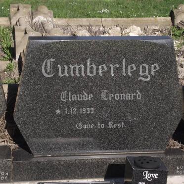 CUMBERLEGE Claude Leonard 1933-