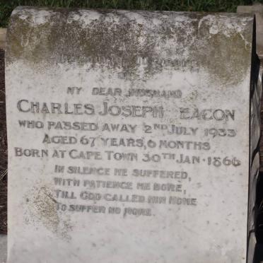 DEACON Charles Joseph 1866-1933