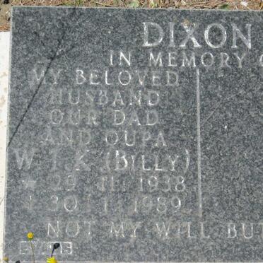 DIXON W.T.K. 1938-1989