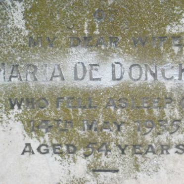 DONCKER Stephen, de -1954 &amp; Maria -1935