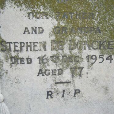 DONCKER Stephen, de -1954 &amp; Maria -1935