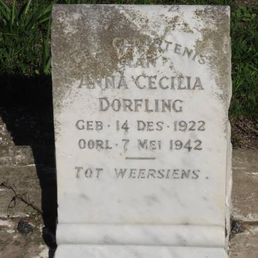 DORFLING Anna Cecilia 1922-1942