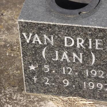DRIEL Jan, van 1926-1992