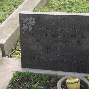 DRURY Mary Catherine nee BYRNE -1963