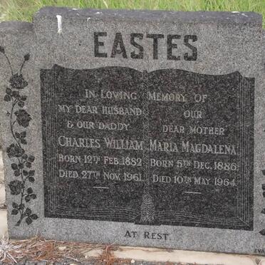 EASTES Charles William 1882-1961 &amp; Maria Magdalena 1886-1964