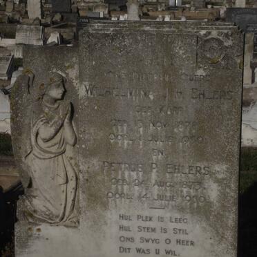 EHLERS Petrus P. 1873-1950 &amp; Wilhelmina J.H. KAPP 1878-1950