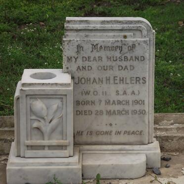 EHLERS Johan H. 1901-1950