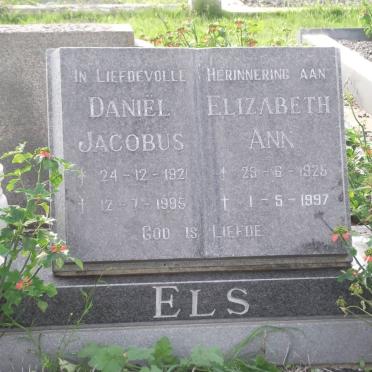 ELS Daniel Jacobus 1921-1995 &amp; Elizabeth Ann 1926-1997