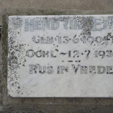 ELS Hendrik 1904-1931