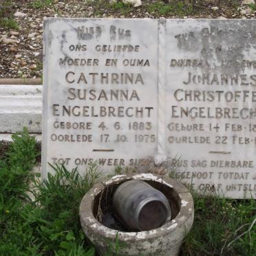 ENGELBRECHT Johannes Christoffel 1874-1941 &amp; Cathrina Susanna 1883-1975