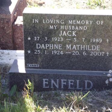 ENFELD Jack 1923-1989 &amp; Daphne Mathilde 1924-2007