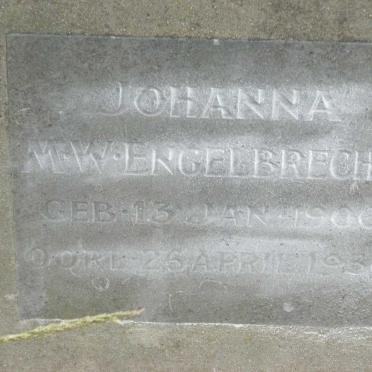 ENGELBRECHT Johanna M.W. 1906-1930
