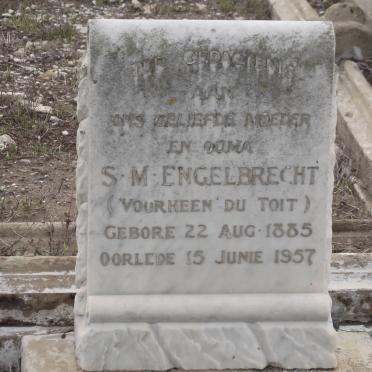ENGELBRECHT S.M. formerly DU TOIT 1885-1957