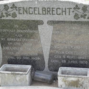 ENGELBRECHT Johannes Jacobus 1898-1959 &amp; Agnes Dorothea COETZEE 1897-1976