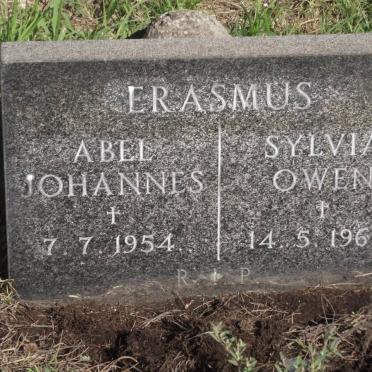 ERASMUS Abel Johannes -1954 &amp; Sylvia Owen -1963