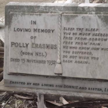 ERASMUS Polly nee NEL -1932