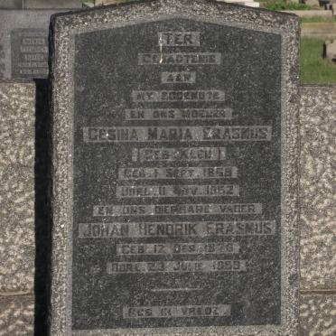 ERASMUS Gesina Maria KLEU 1869-1952 &amp; Johan Hendrik 1876-1959