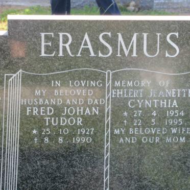 ERASMUS Fred Johan Tudor 1927-1990 :: ERASMUS Ehlert Jeanette Cynthia 1954-1995
