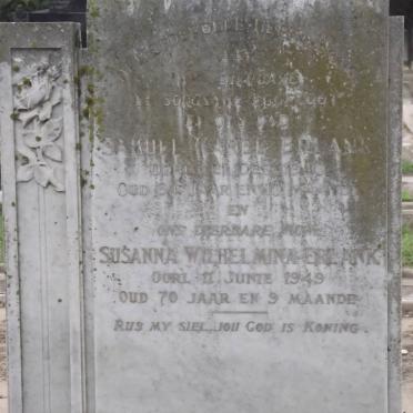 ERLANK Samuel Karel -1946 &amp; Susanna Wilhelmina -1949