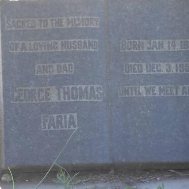 FARIA George Thomas 1897-1950