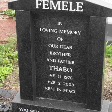 FEMELE Thabo 1976-2008