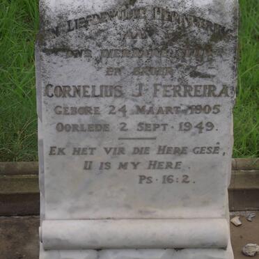 FERREIRA Cornelius J. 1905-1949