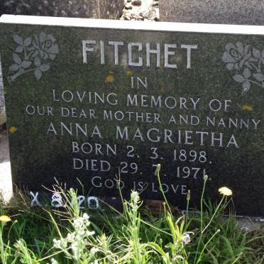 FITCHET Anna Magrietha 1898-1971