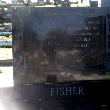 FISHER Garron Cornelius 1902-1951 &amp; Anne Charlotte 1901-1983