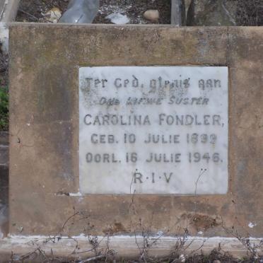 FONDLER Carolina 1899-1946