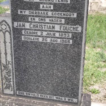 FOUCHE Jan Christian 1893-1955